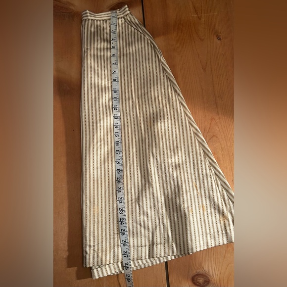 Authentic 1940s Handmade Satin Two Piece Dress Set Striped Vintage - Picture 11 of 16